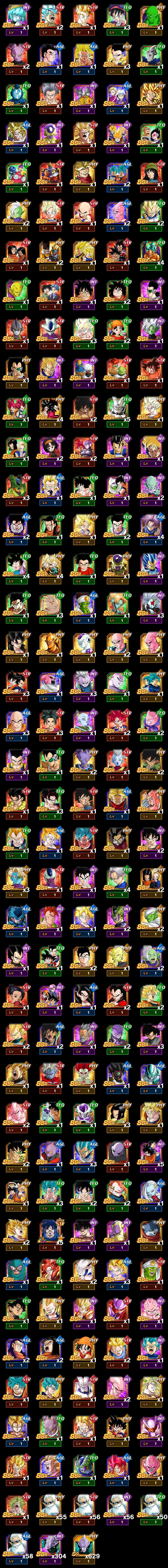 STR Super Saiyan Gohan (Teen),AGL Ultimate Gohan,STR Gohan (Beast),AGL Super Saiyan 3 Goku (Angel),STR Super Saiyan 3 Goku